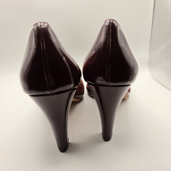 Cole Haan Maroon Suede Heels - Picture 7 of 14
